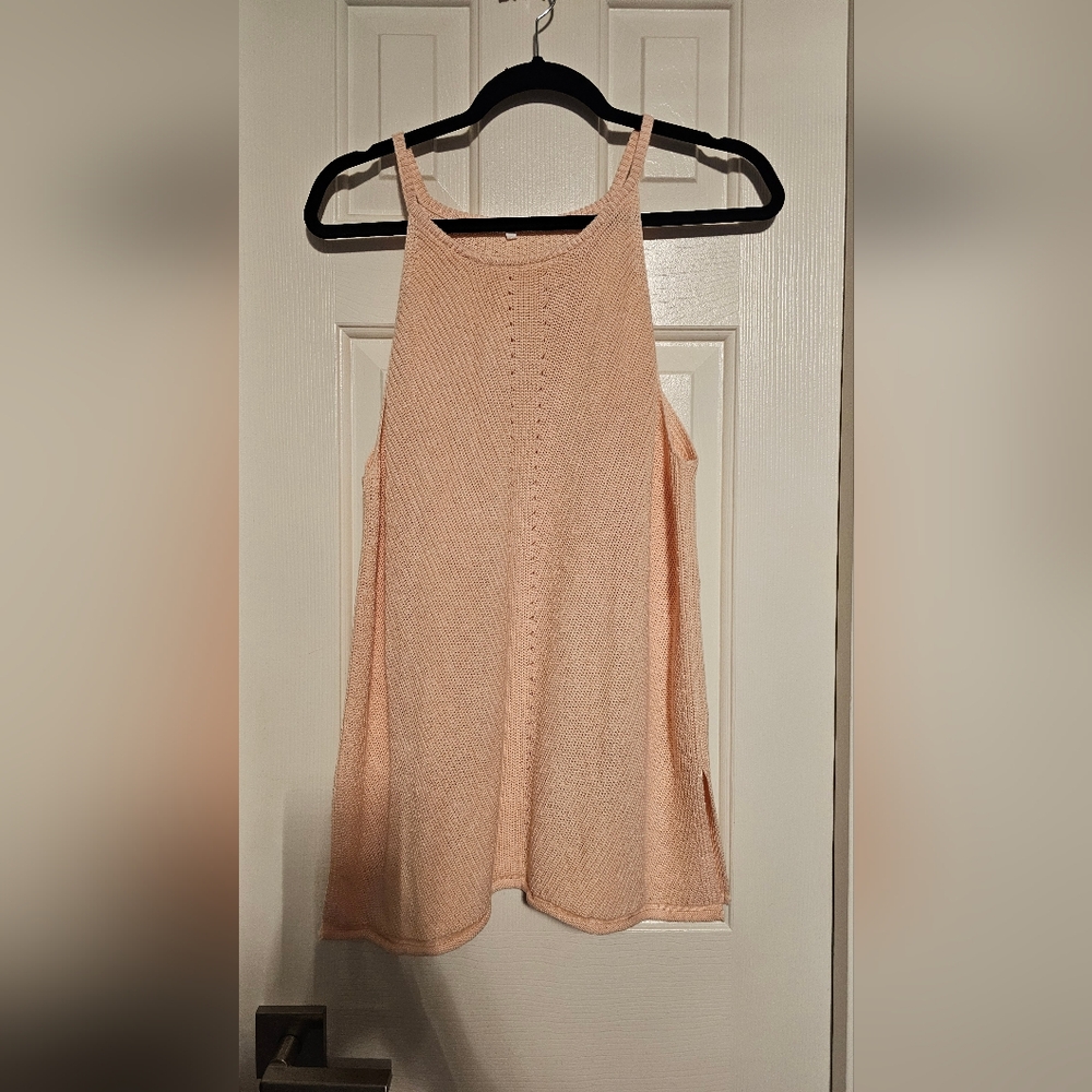 Peach sweater tank